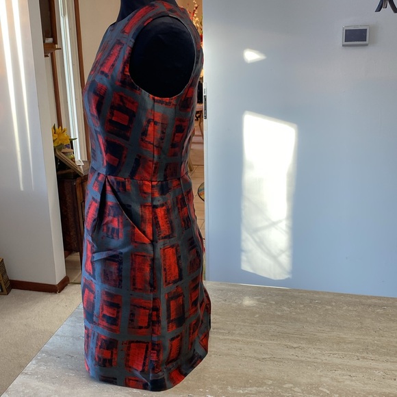 Milly NWOT, Orange,Black,Gray dress,Excellent Condition, measurements in photos - Picture 2 of 14